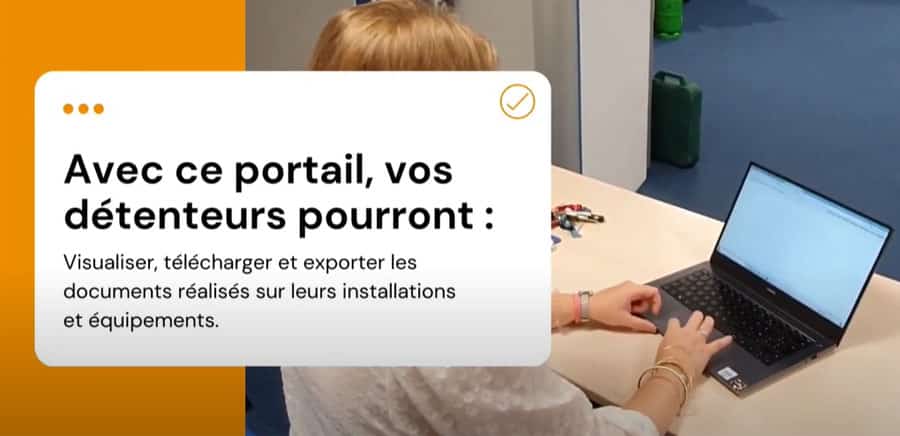 Le portail web détenteur